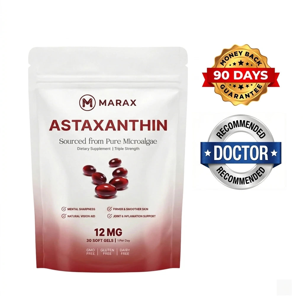 MARAX Astaxanthin with 90-day guarantee & doctor recommended
